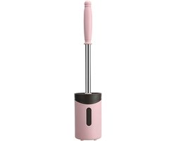 Toiletborstel Set - WC Accessoires - Badkamer Reiniging - Zonder Boren - 1 Kilogram - Merah Jambu