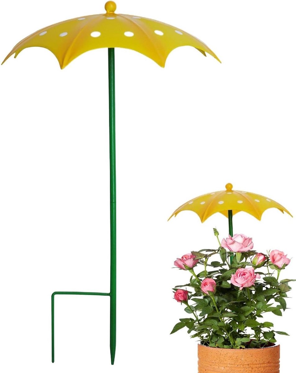 Plantenparaplu Mini - Draagbaar Zonnescherm - Planten Beschermen - UV-Bescherming - 40 cm - null