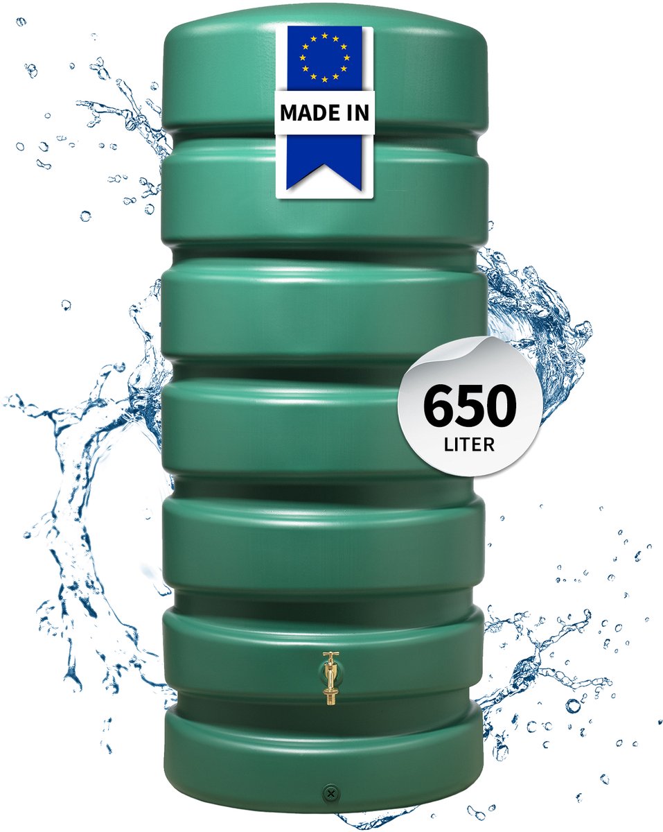 Garantia Classico Tuinreservoir 650 liter donkergroen
