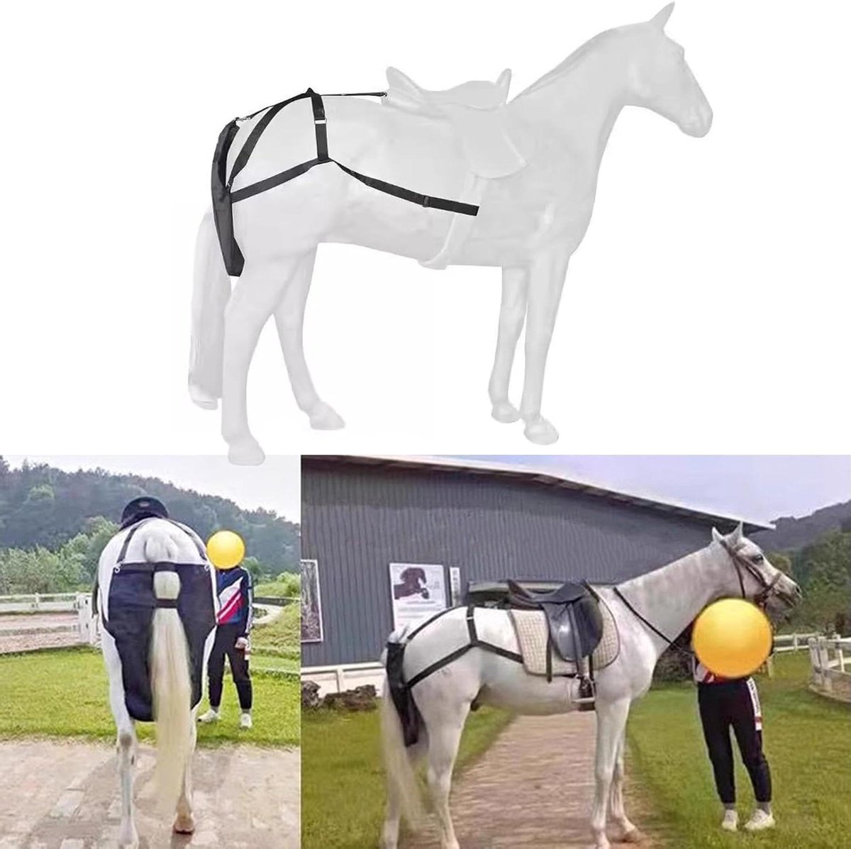Paardenmestzak - Hondenpoepzak paard - Milieubescherming - Waterdicht Oxford - Maat S - Zwart