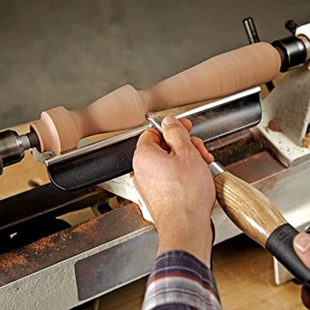 SnelShoppen - Houtbewerkings Draaibank Gereedschap Steunhouder RVS Hout Draaien Tool Steun T Type Gereedschap Draaibank Accessoires 16mm Diameter 15cm