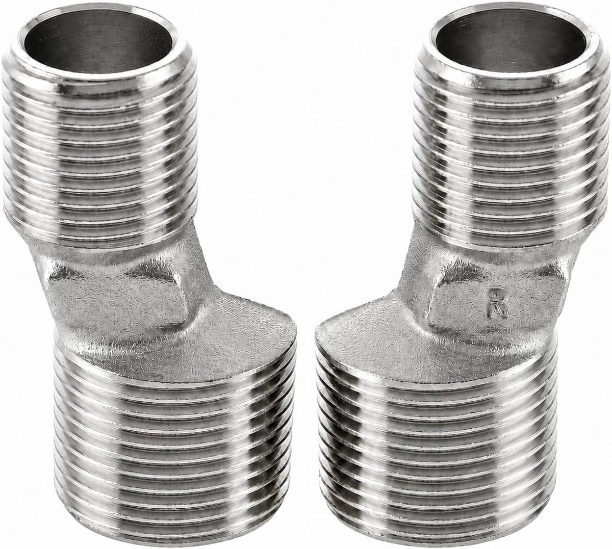 Eccentrische S-koppelingen 1/2 x 3/4 inch - Messing - 10 mm verschuiving - Voor correcte wandverbindingen - SnelShoppen