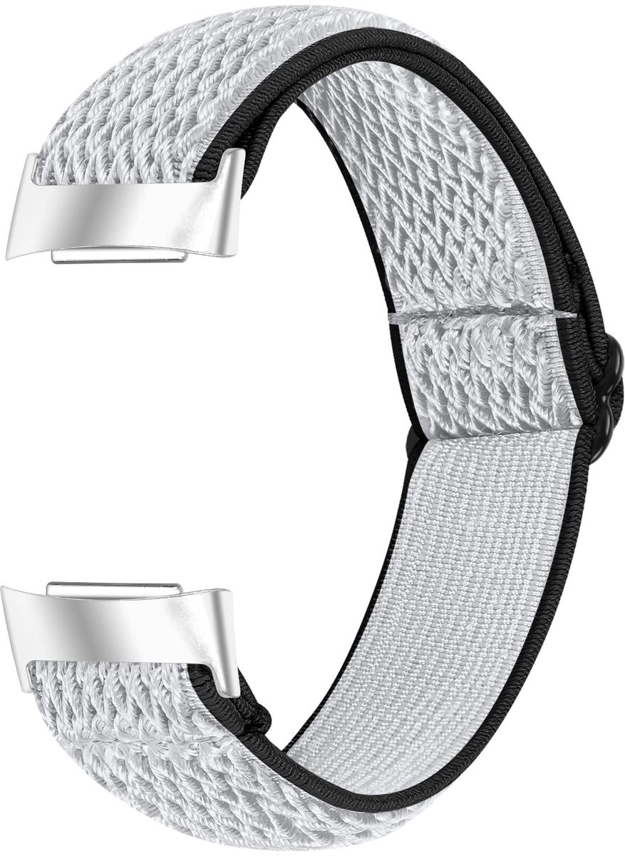 Fitbit Charge 5 nylon / roestvrij staal Grijs / Zwart