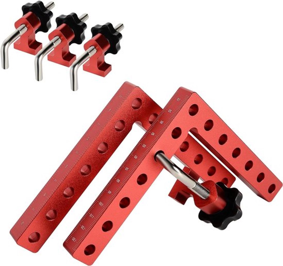 Hoekverstelbare Klem voor Houtbewerking - Aluminium Hoekklem voor Fotoframes, Kasten en Dozen - 14 cm Precisie Gereedschap voor Timmerwerk