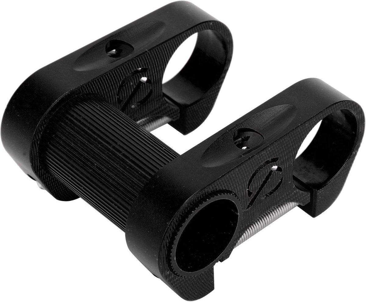 SnelShoppen - Fiets Dubbele Stuurpen 25.4MM Lichtgewicht Hollow SP8 Vervanging voor Opvouwbare Fiets - Zwart - Stabiele Stuurpen Accessoires