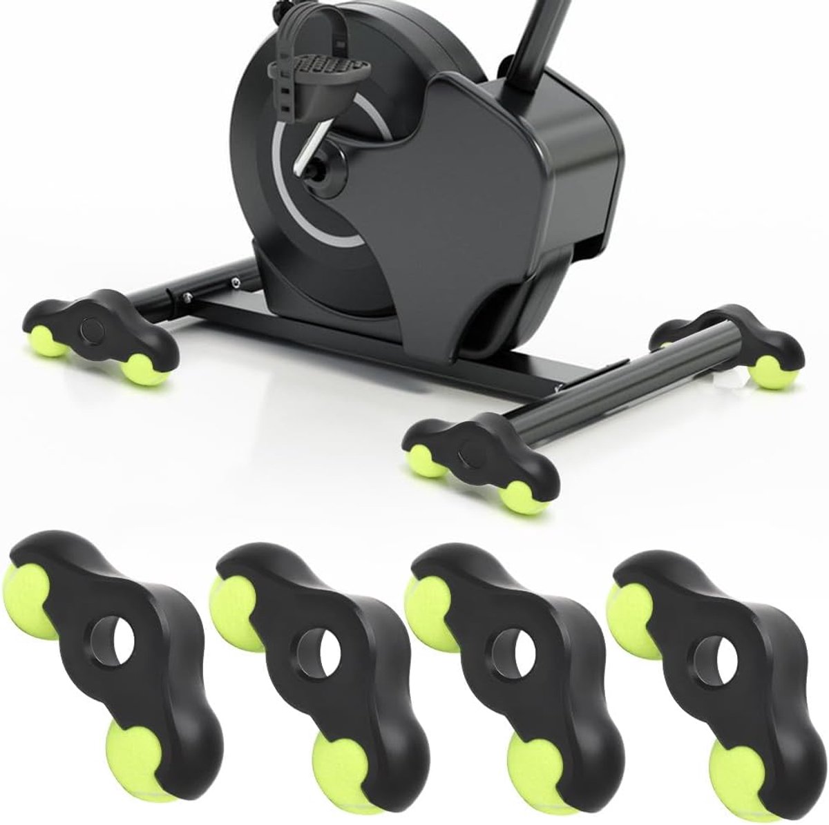 Rocker Plate Voeten 4 Stuks - Snap Rocker Adapter - Stabiliteit en Bescherming - Ideaal voor Fietstrainers - ShopVlot