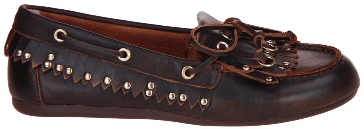 Bibi Lou Aurelie Loafer Mocassins Dames - Instappers - Bruin - Maat 38