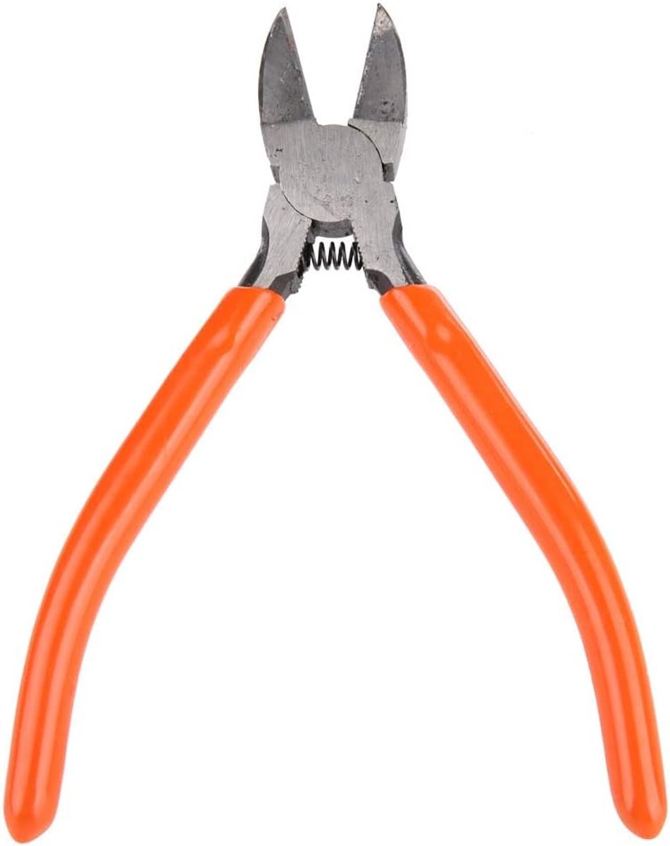 SnelShoppen - Mini Draad en Kabel Zijkniptang 5 Inch Chroom Vanadium Staal voor Precisie Elektronische Kabels, Industrieel Gebruik, Perfect voor Elekt