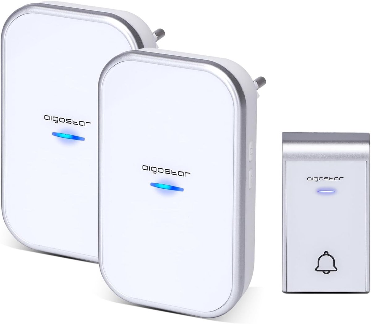 Deurbel - Wit - AC - Waterdicht met Bereik tot 150 m - Voor Thuis en Bedrijf