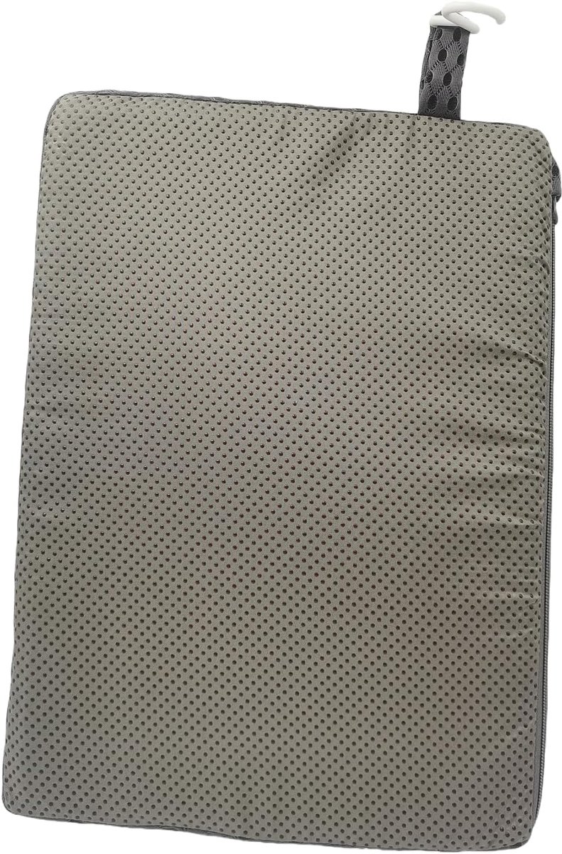 Douchestoel Kussen - Zitkussen Comfort - Comfortabel Douchen - Ademend Mesh Materiaal - 40 x 30 cm - Grijs