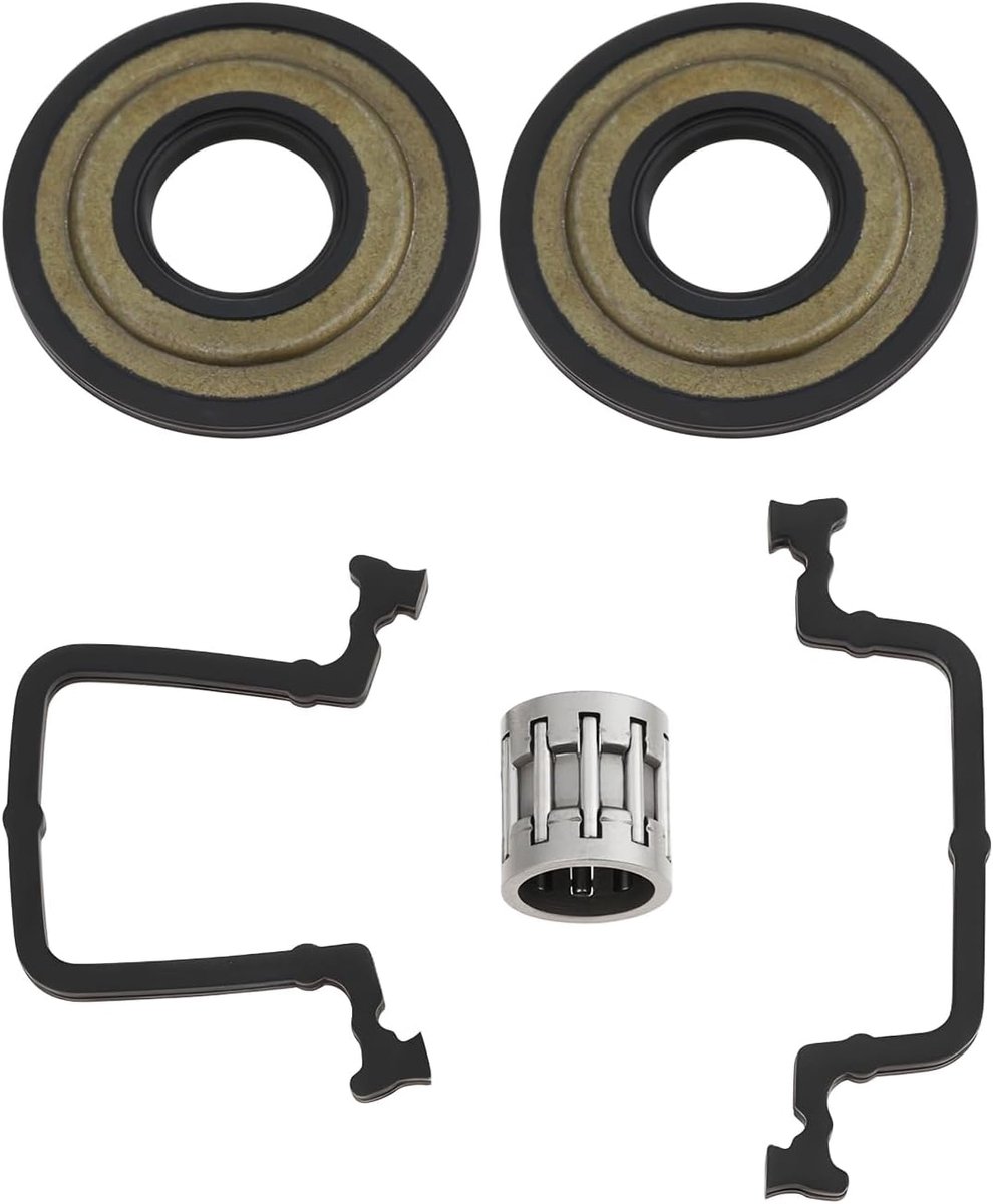 Pakkingset crankseal lager kit - compatibel met Husqvarna 445 445E 445II 450 - voorkomt olielekkage - ShopVlot