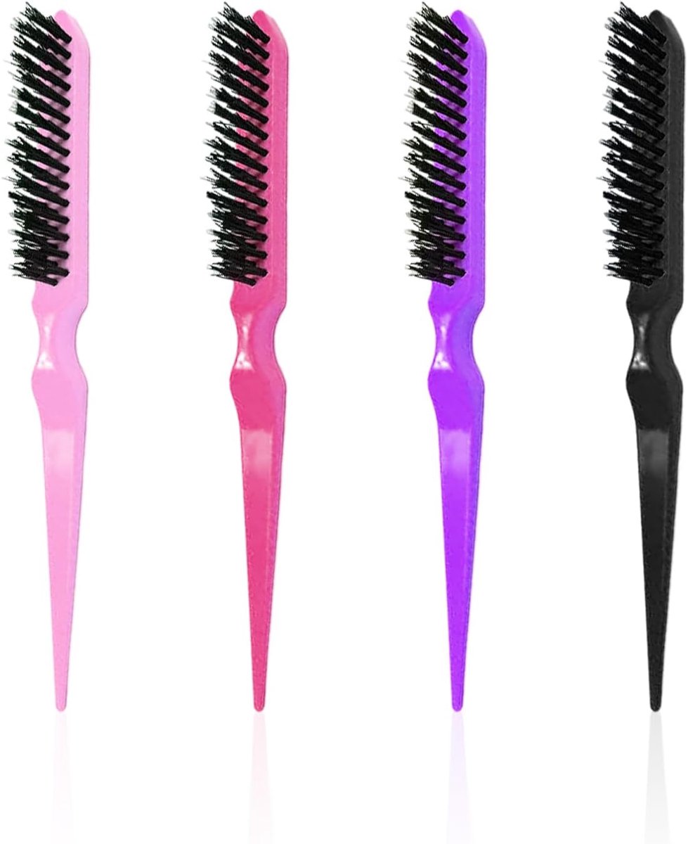 SnelShoppen - 4 Drie-rijige Styling Kammen, Snel Ongemakkelijk Haar Stylen, Plukken en Scheiden, Geschikt voor Dagelijks Fluffy Styling, Haar Salons,