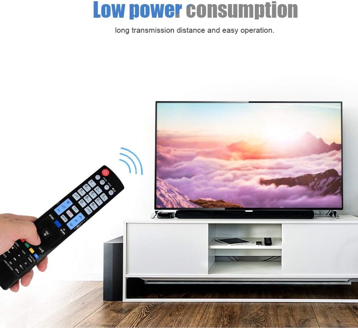 SnelShoppen - Universele Smart TV Afstandsbediening voor LG, Vervanging voor AKB73615303, Met Grote Knoppen, Duurzaam Materiaal, Makkelijk in Gebruik,