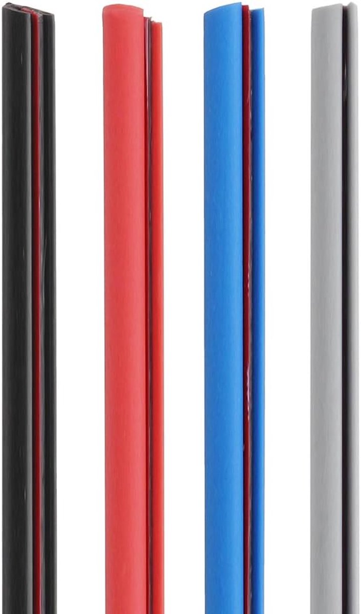 SnelShoppen - 5M Zwarte/Blauwe/Rode/Grey Auto Rubber Deur Rand Beschermstrip Anti-Collisie Strip Seal Trim - Grijs