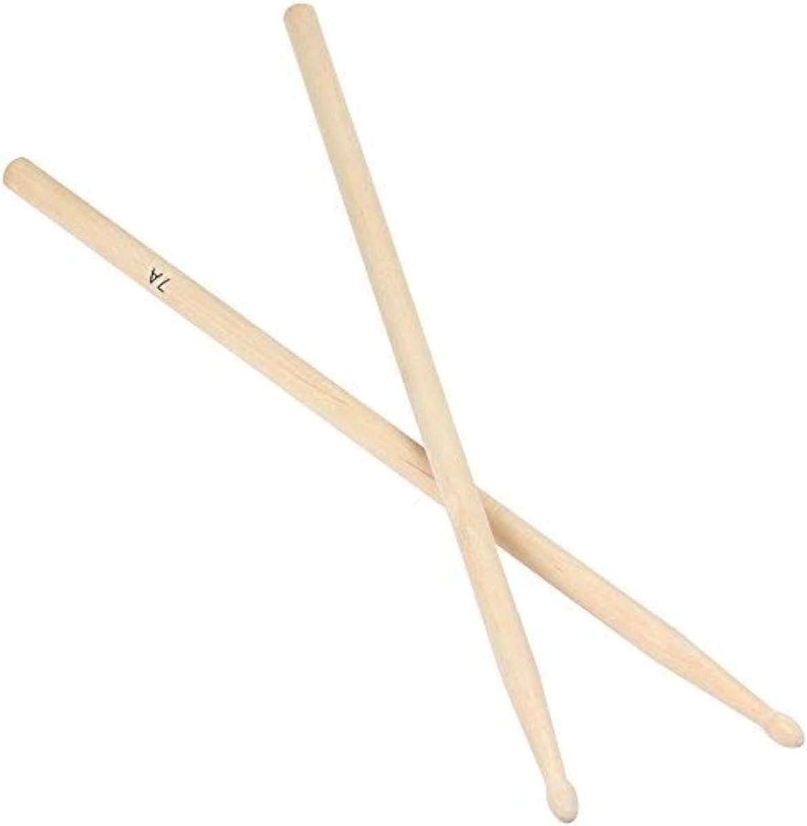 SnelShoppen - 7A Drumsticks - Klassieke Maple Houten Drumstokken - Flexibel, Responsief en Duurzaam - Geschikt voor Studenten en Volwassenen - Polishe