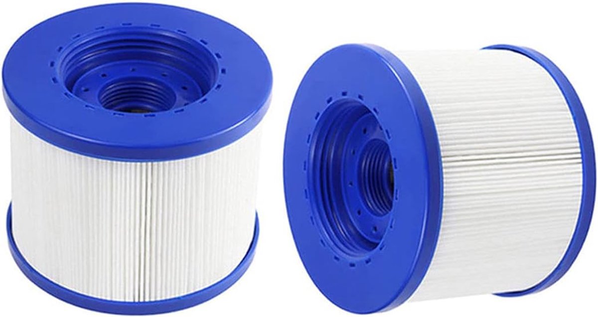 SnelShoppen - Zwembad Filter Twin Pack Vervanging Hot Tub Water Gezondheid Wave Spa 104mm PET + Niet-Geweven Stof Geschikt voor Slimme Spa