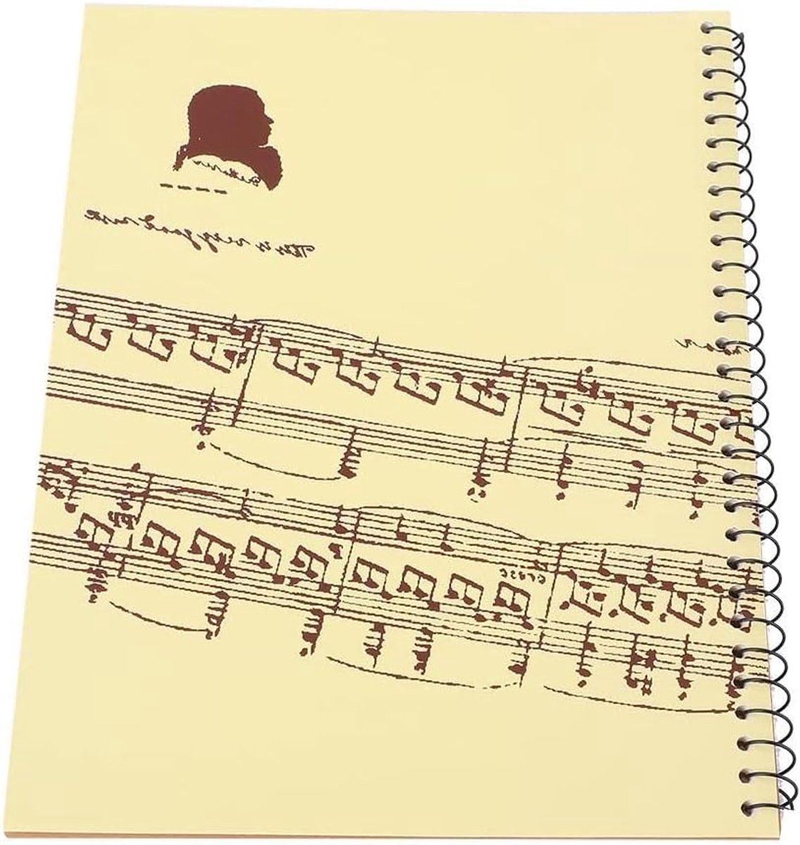 SnelShoppen - Notitieboek voor Muzikanten - 50 Bladzijden - Lege Bladen - Hoogwaardig Papier - Geel Muzieknotitie - Voor Amateur Componisten en Liedje
