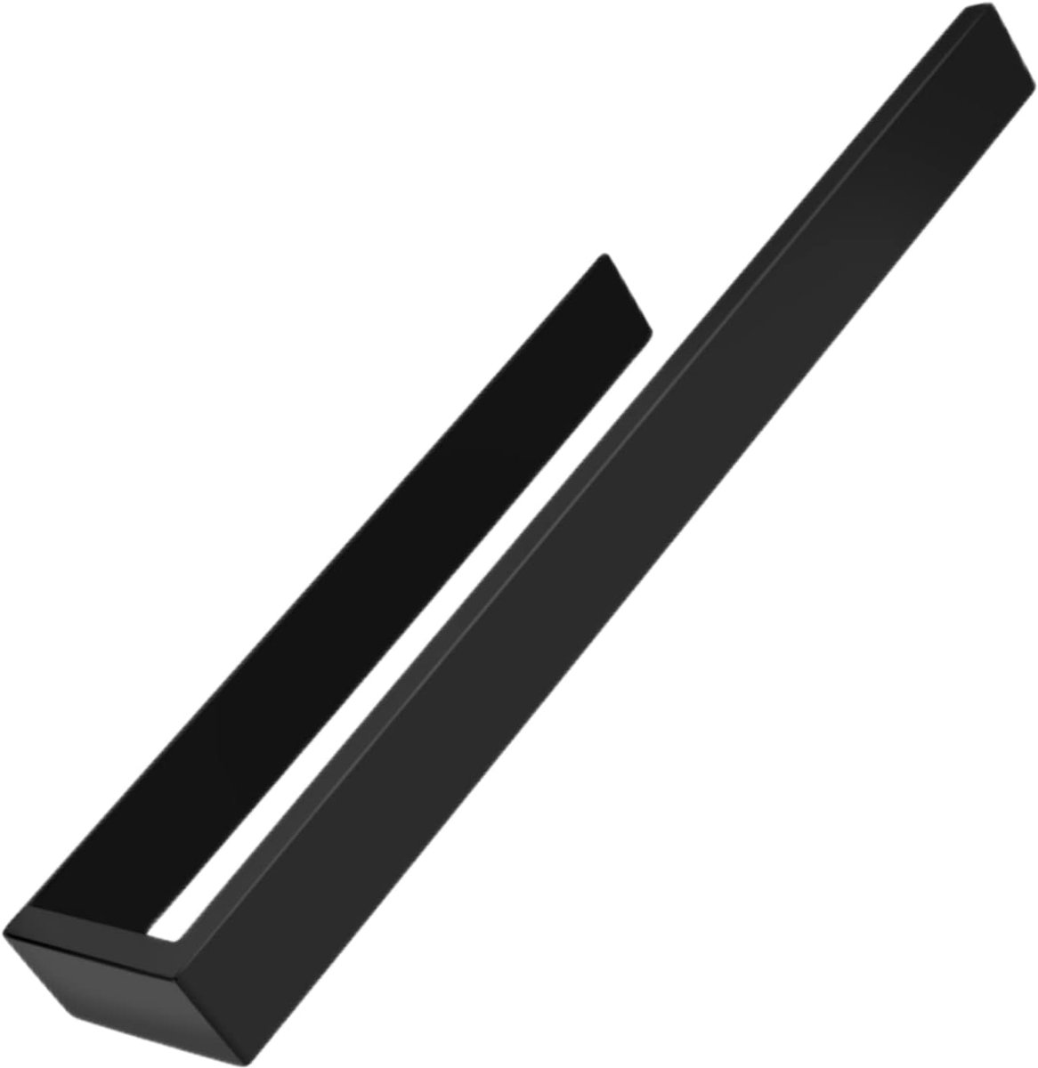 Handdoekhouder 35 cm - mat zwart - 304 roestvrij staal - zelfklevend en zonder boren - ShopVlot