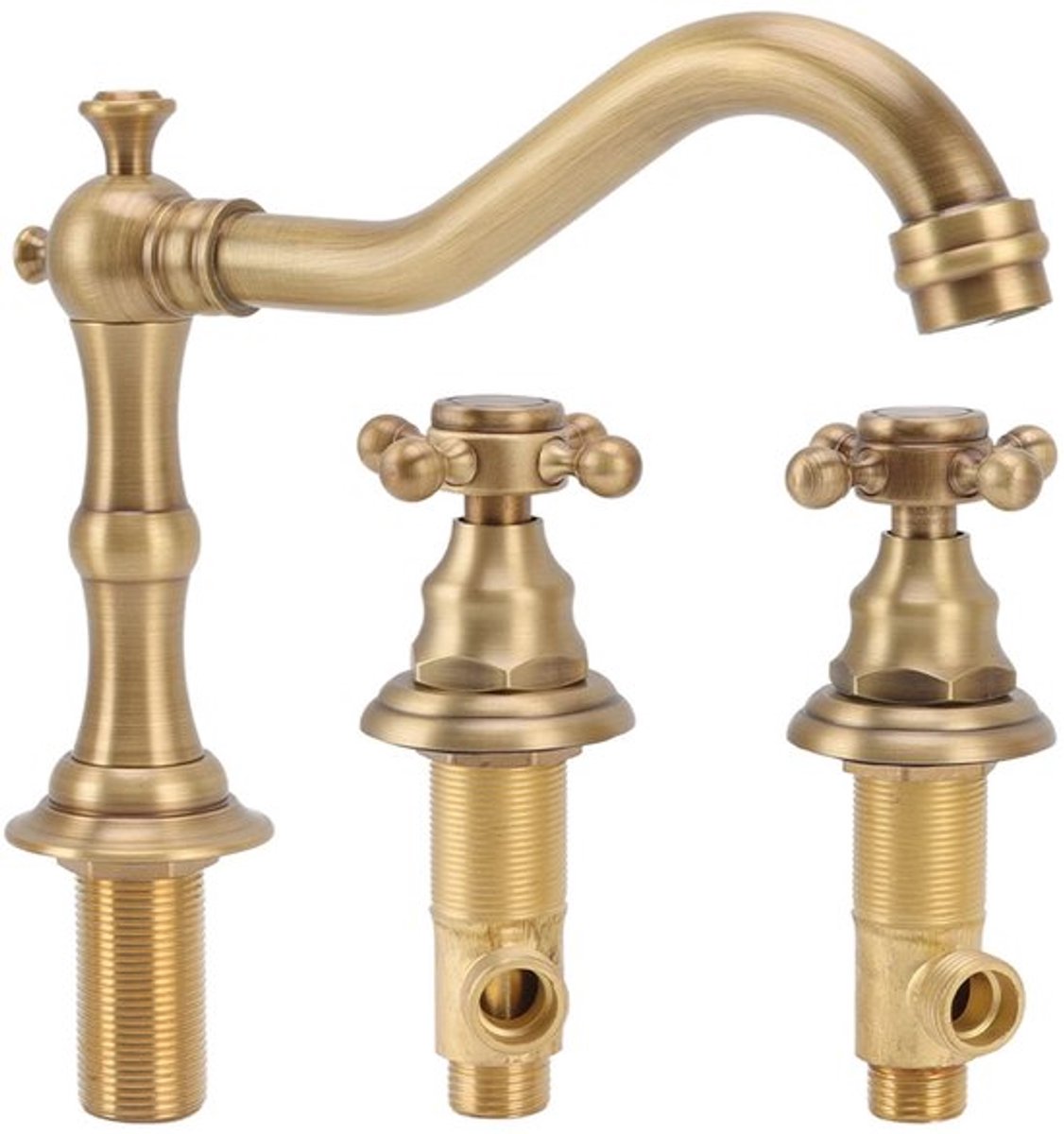 Badkamerkraan Elegant - Mengkraan - Corrosiebestendig - G1/2 Draad - Snelle Waterafvoer - Eenvoudige Installatie - Wasbakkraan