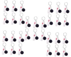 Bowling Sleutelhanger Set - Sport Souvenir - Decoratie Tassen - 18 Stuks - 9x4.5x2.8cm - Diverse Kleuren