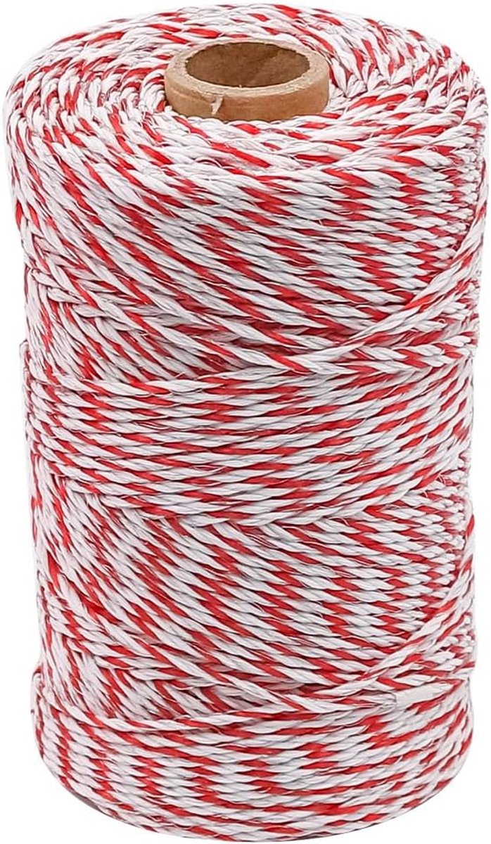 SnelShoppen - Elektrische Omheining Polywire 200m Turbo Draad voor Lange Draagbare Hekken - 6 Rvs Draden voor Betrouwbare Geleiding en Roestbestendigh