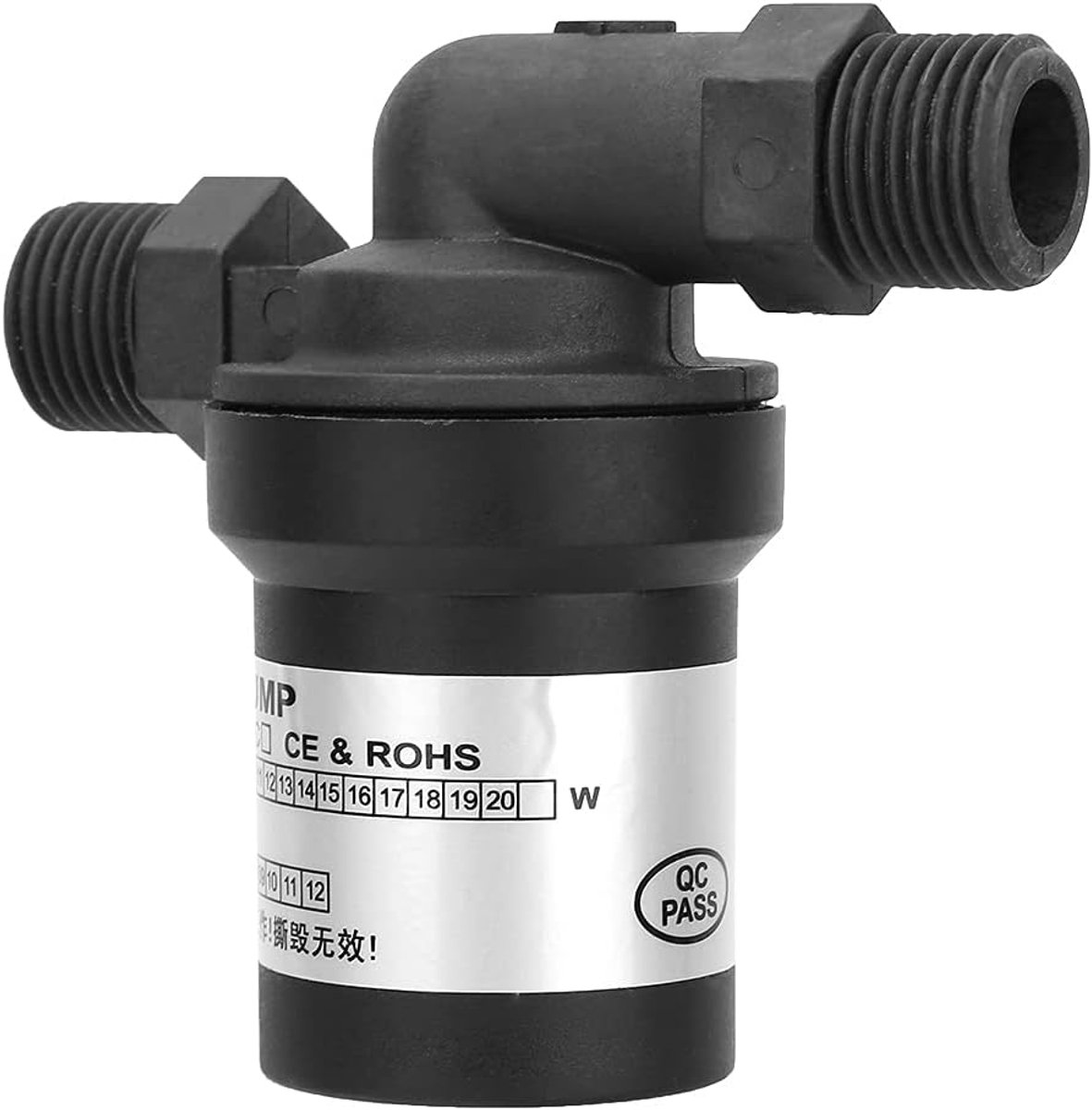 SnelShoppen - 24V 18W DC Borstelloze Circulatiepomp Hoge Temperatuur Zonneboiler Waterpomp voor Huishoudens, Tuin en Industrie