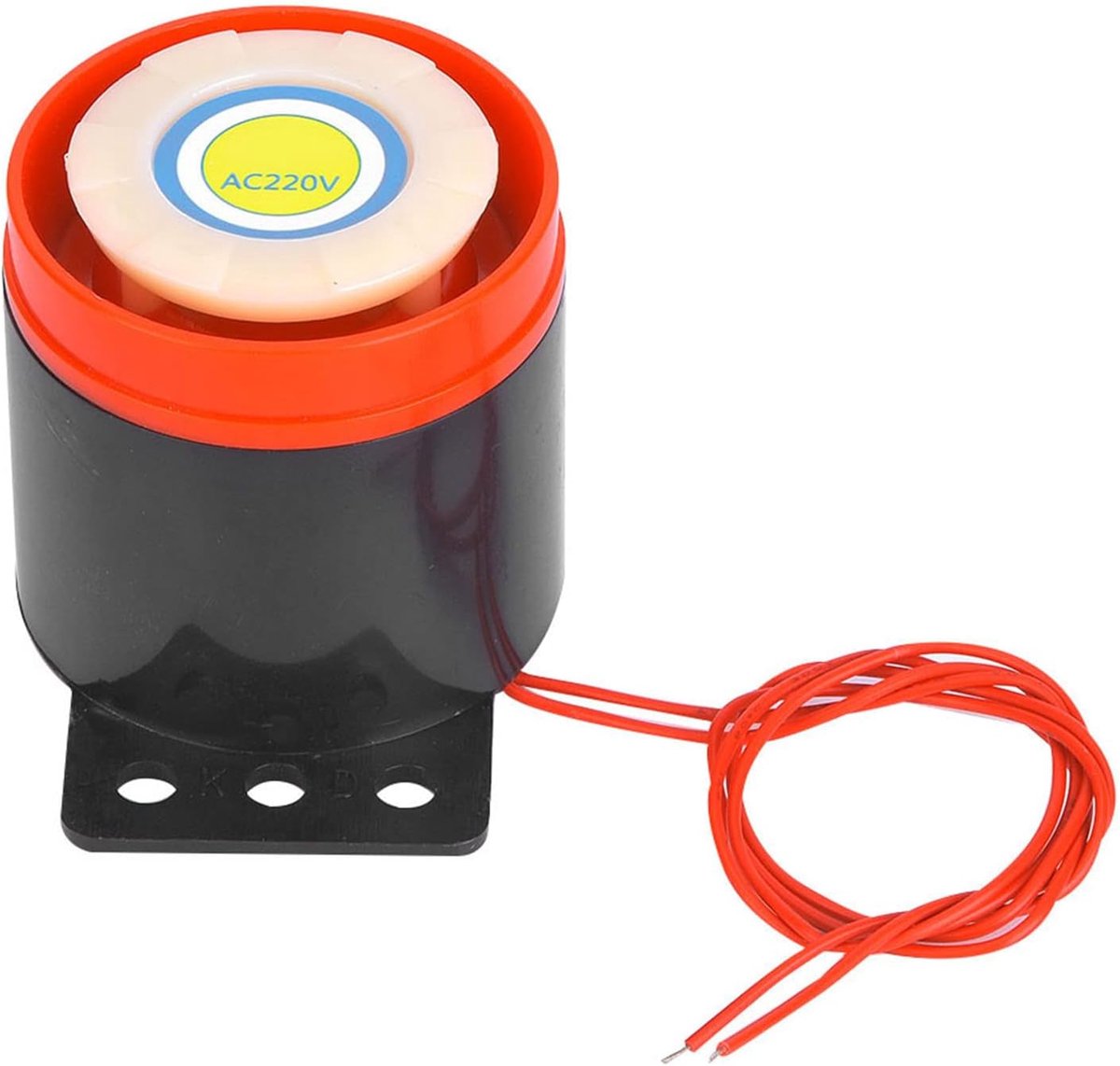 SnelShoppen - AC220V 110dB Actieve Buzzer Alarm Geluid voor Brandalarm - Hoog Decibel, 33 cm Kabel, 12 Uur Continue Gebruik