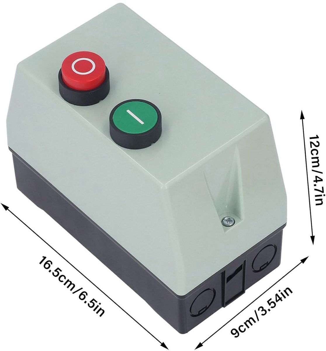 SnelShoppen - Magnetische Motorstarter 1 Fase 220 230V, 3 Fase 380 400V, Waterdichte Magnetische Controlebox voor Compressoren en Motoren