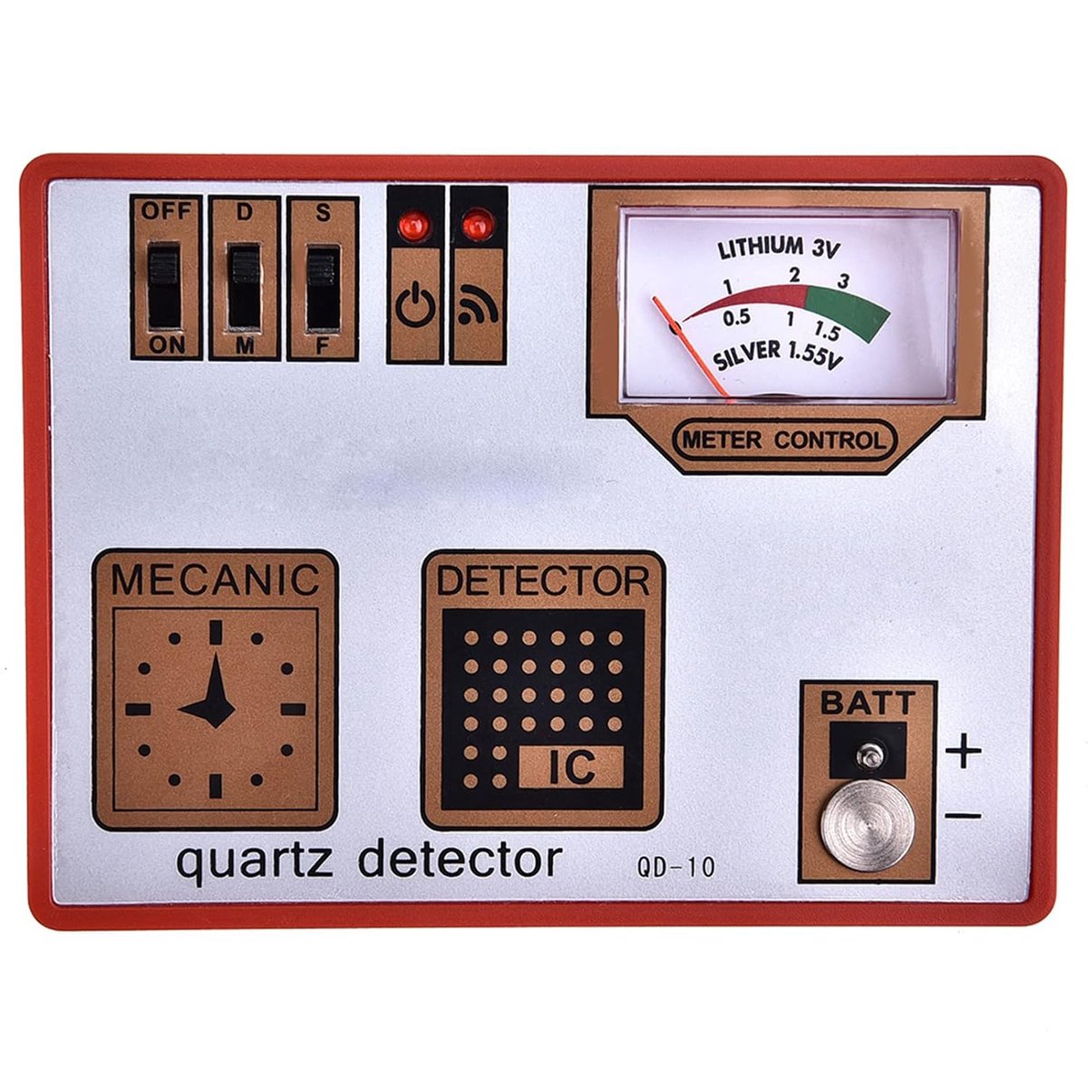 SnelShoppen - Watch Checker Tester - Universele Demagnetiseur, Tijdmeter, Batterijmeter, Puls- en Kwarts Tester, Duurzaam ABS, Onderhouds- en Reparati