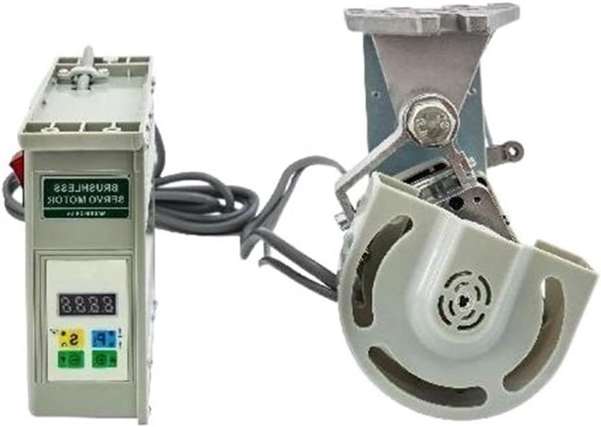 Servomotor Naaimachine - Motor Naaimachine - Industrieel Naaien - Naaldpositie Instelbaar - 750W - Zwart