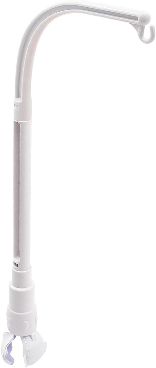Mobiele hanger baby - Kinderbed houder - Babykamer decoratie - Verstelbare klauw - 58 cm - Wit