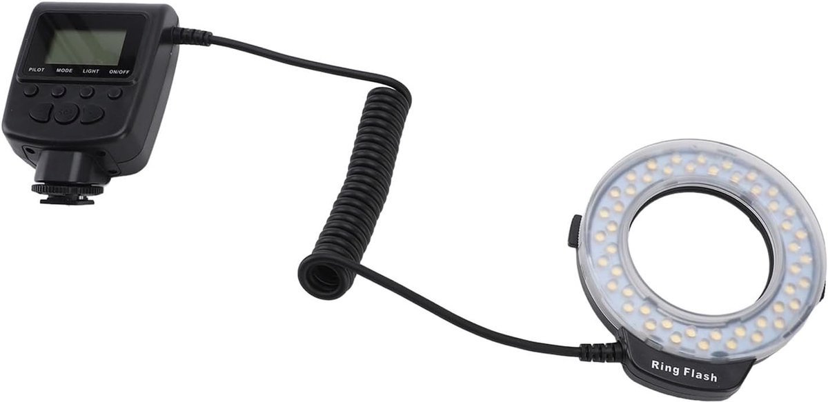 SnelShoppen - LED Macro Ring Flitser, 48 Macro LED Ring Vullichten voor DSLR Camera Fotografie, Hoge Helderheid, Lage Energie, Kleurweergave, Inclusie