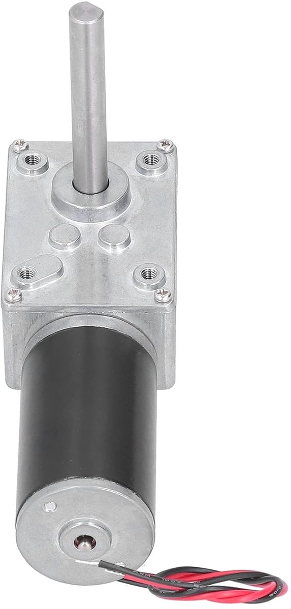 SnelShoppen - Gear Reducer DC Worm Gear Motor met Hoge Koppel Elektrische Versnellingsmotor Zelfremmend, 24V 470rpm Voor Thuisapparaten, Automatiserin