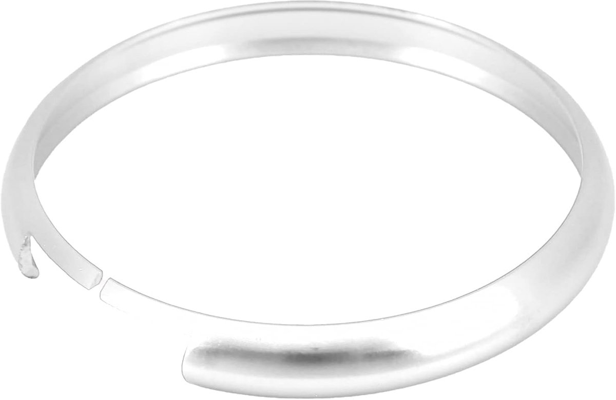 SnelShoppen - Aluminium Sleutelhanger Decoratie Vervanging voor MINI R55 R56 R57 R58 R59 R60 - Zilver - Sleutelbescherming voor Auto Sleutel