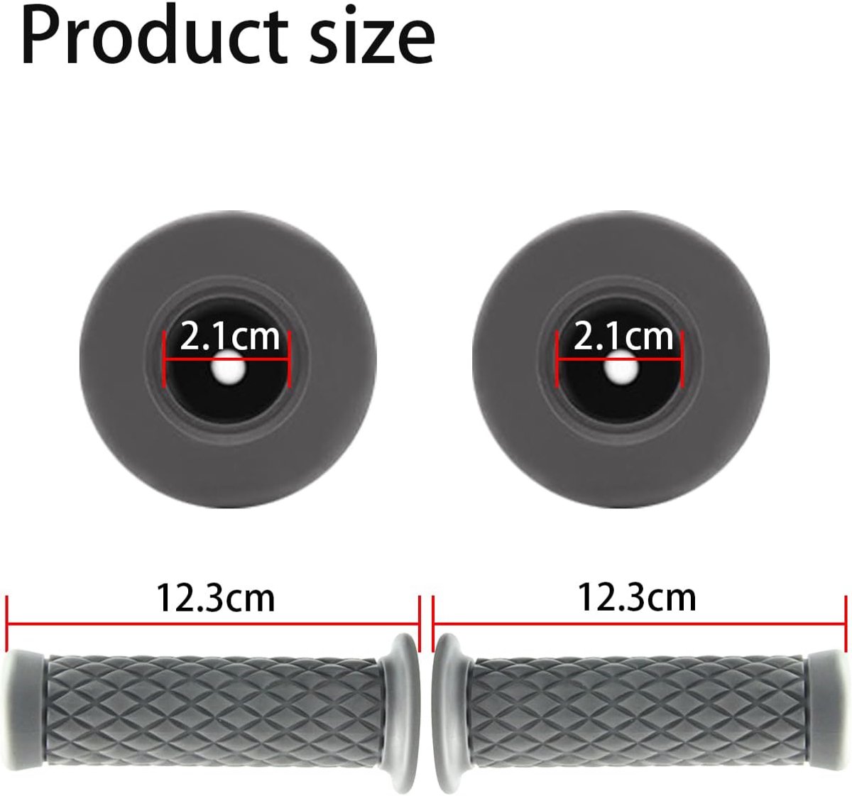 SnelShoppen Universele Motorhandgrepen Antislip Rubber Zachte Motorhandvatten voor Scooter Quad Cruiser en Off Road Comfortabel en Duurzaam