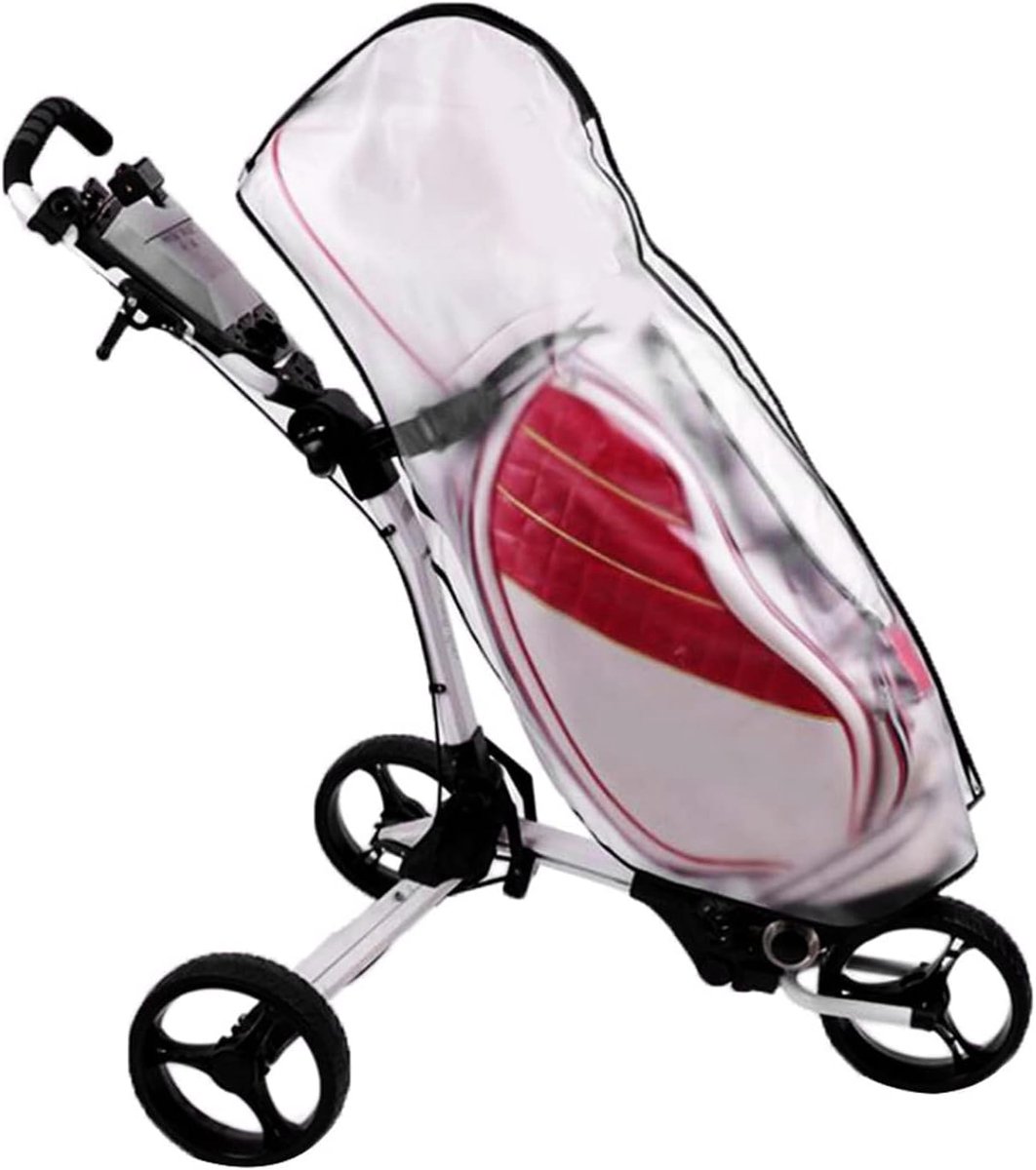 SnelShoppen - Golf Bag Regenhoes, Waterdichte Golf Trolley Regenhoes, Duidelijke Bescherming voor Golfbag, Ideaal voor Nat Weer, 120x63.5cm