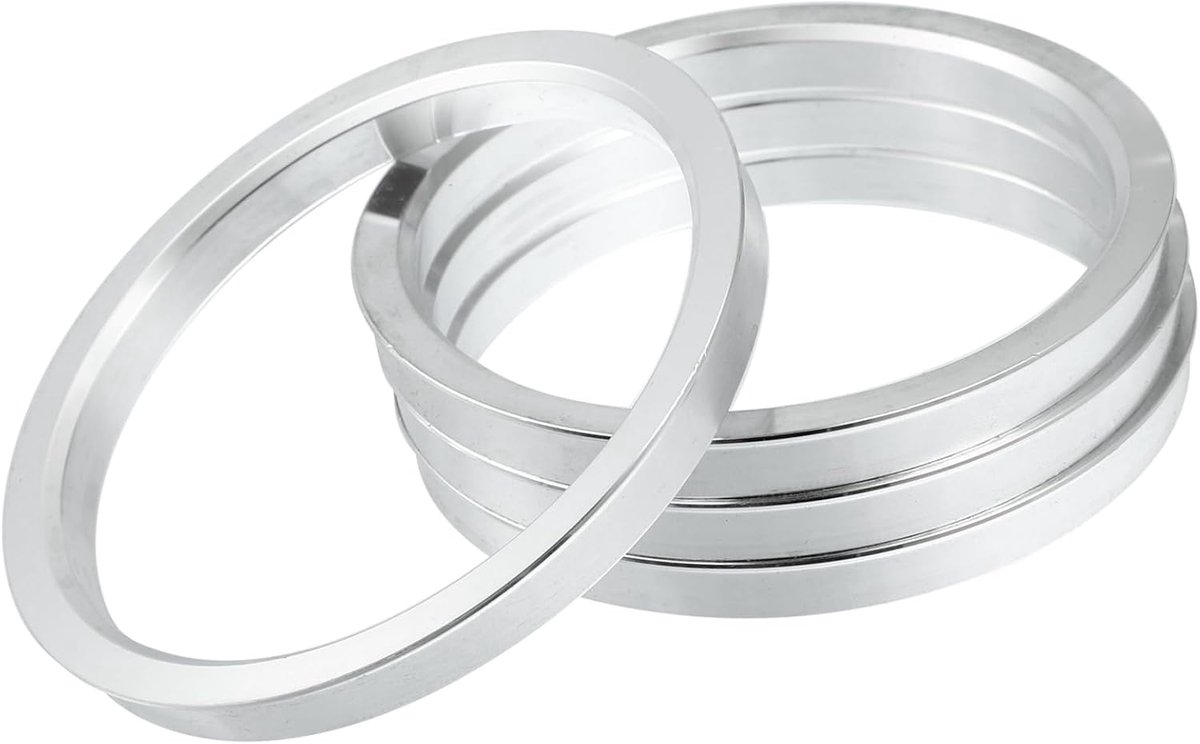 SnelShoppen - 4-delige Aluminium Legering Auto Centrale Hub Ringen Wiel Gat Center Spacer Disc 106-93 Vervangingsset voor Auto's