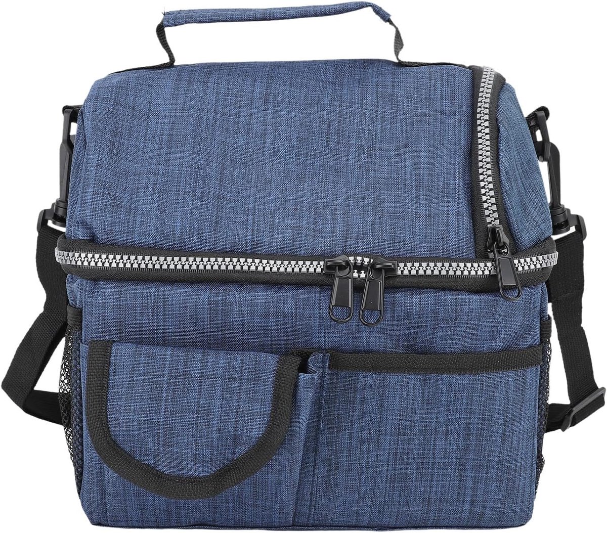 SnelShoppen - Geïsoleerde Lunchtas 7L Grote Capaciteit Dubbele Laag Picknicktas Waterdicht Oxford Stof Waterbestendige Lunchbox Tas Draagbare Thermisc