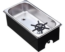 Kan Spoeler - Glazenwasser Bar - Snel Reinigen - Directe Spoelactie - Diameter 11 cm - Zilver