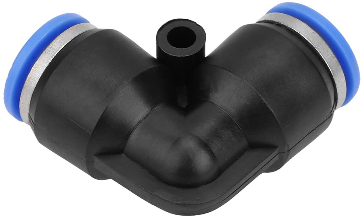 SnelShoppen - Pneumatische Snelsluitkoppelingen Set Kunststof Elbow 10 Stuks 4mm 6mm 8mm 10mm 12mm Voor Lucht Slangen - Hoge Druk Weerstand