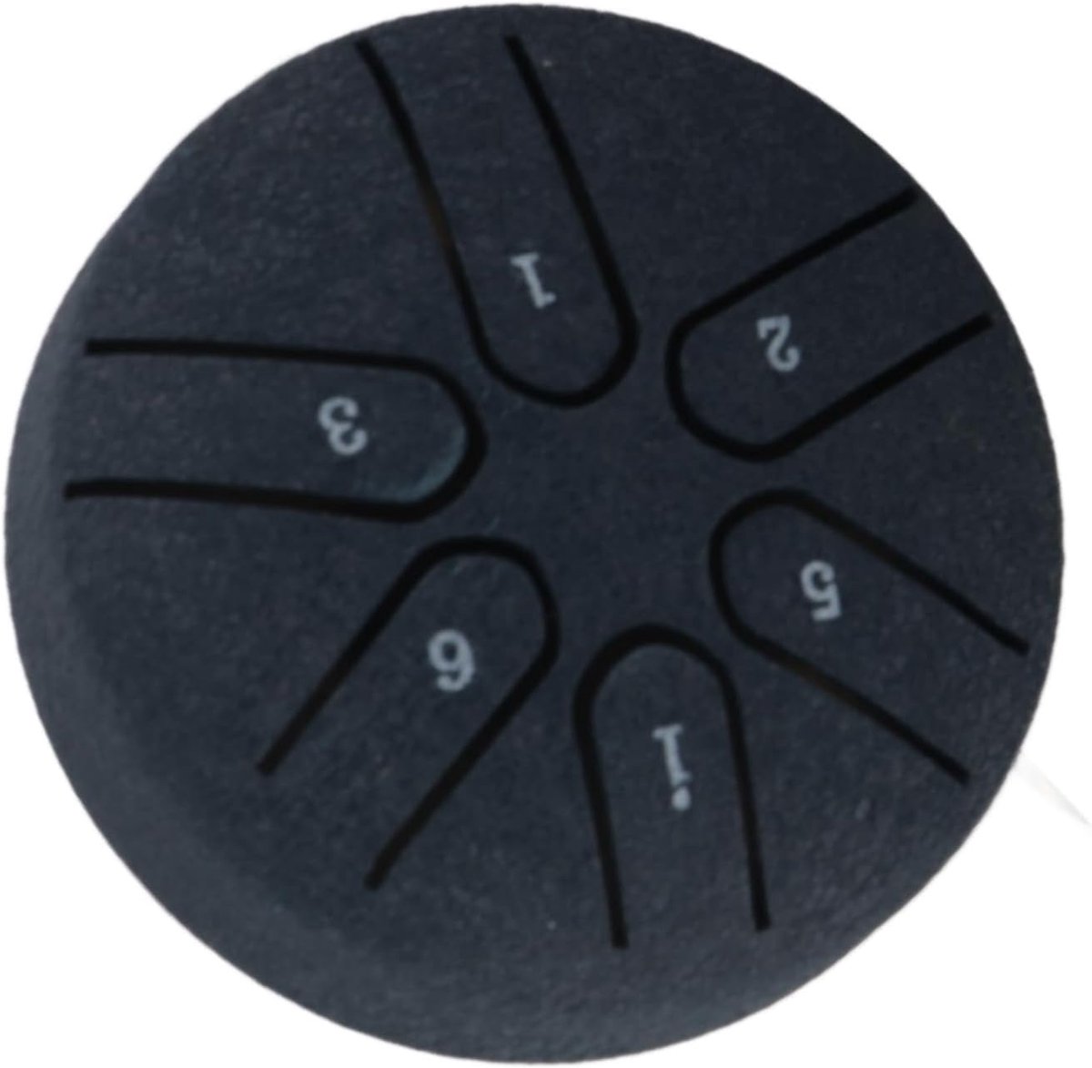SnelShoppen - Mini Steel Tongue Drum Handpan Drum 6 Noten Percussie Instrument voor Beginners en Gevorderden - Navy Blauw - Ideaal voor Muziek, Ontspa