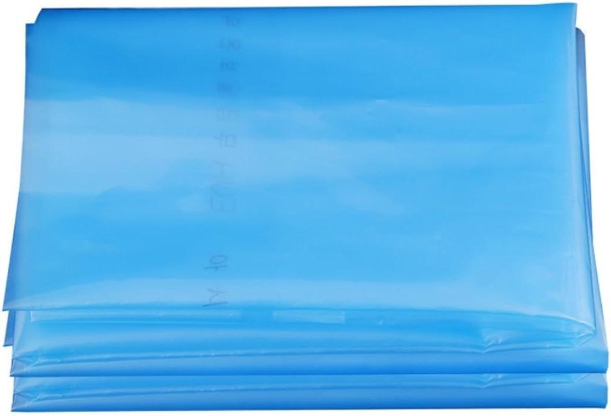 Kas Plastic Folie - Serre Plastic Plantenhoes - Planten Beschermen - Hoge Lichtdoorlaatbaarheid - 235 x 668 ft - Transparant Blauw