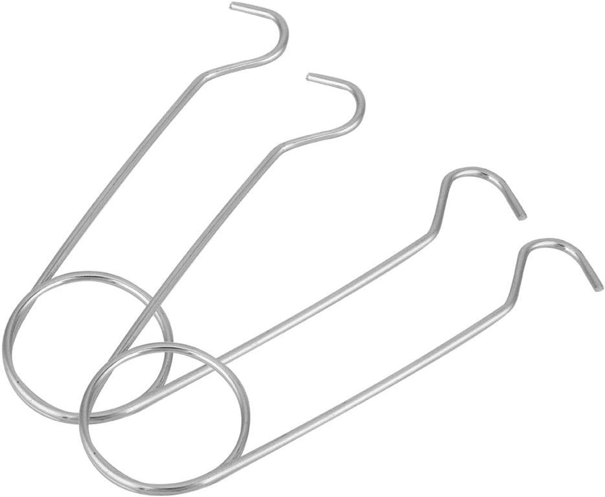 SnelShoppen - 2Pcs Roestvrijstalen Klemmen, Kaak Spreiders voor Potten, Vissen Haken, Handige Haak voor Kookplaat, Waterfles, Keuken en Buiten