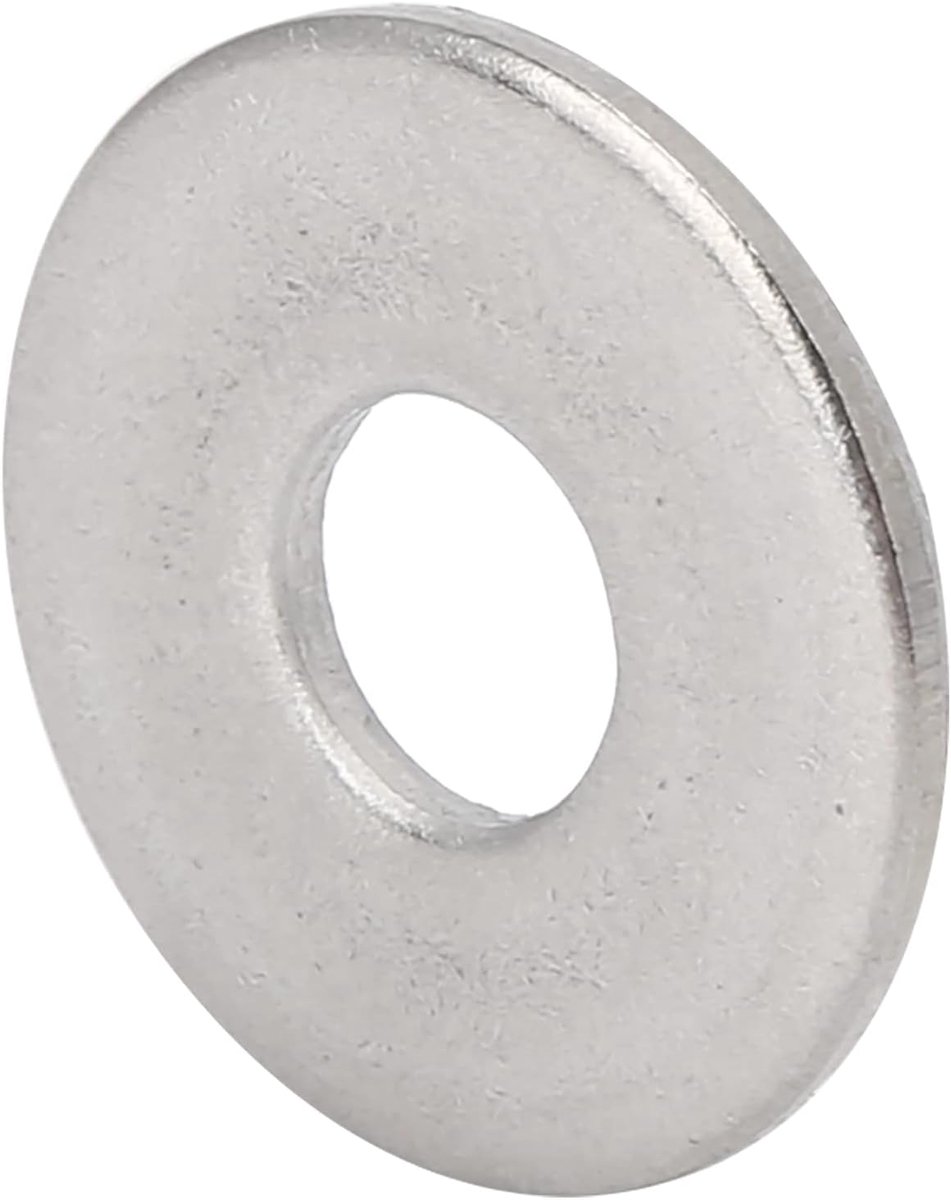 SnelShoppen - Flat Washer Set 100 Stuks M8 x 24mm RVS Versterkte Ring Voor Schroeven en Bouten, Corrosiebestendig en Duurzaam