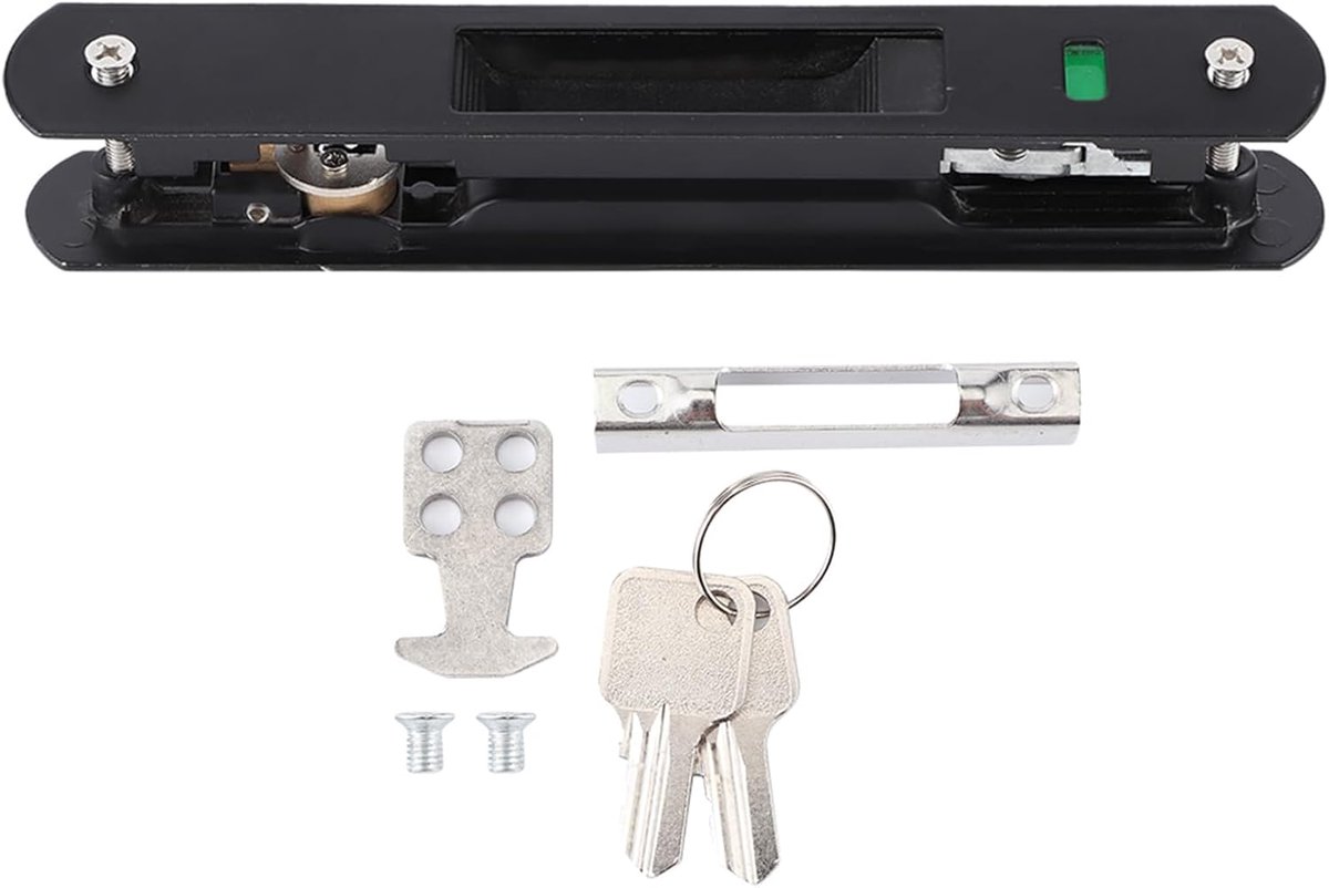 SnelShoppen - Sliding Door Window Hook Lock - Moderne Mobiele Deurslot en Anti-Diefstal Beveiliging voor Huis - Dubbelzijdig en Duurzaam Zinklegering