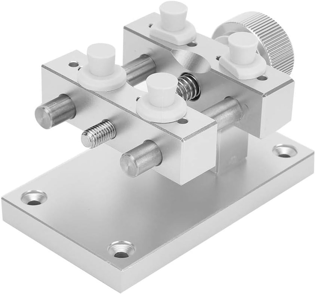 SnelShoppen - Verstelbare Horloge Schroef Tool - Metalen Horloge Behuizing Houder - Horloge Reparatie Gereedschap - Geschikt voor Tot 80mm - Duurzaam