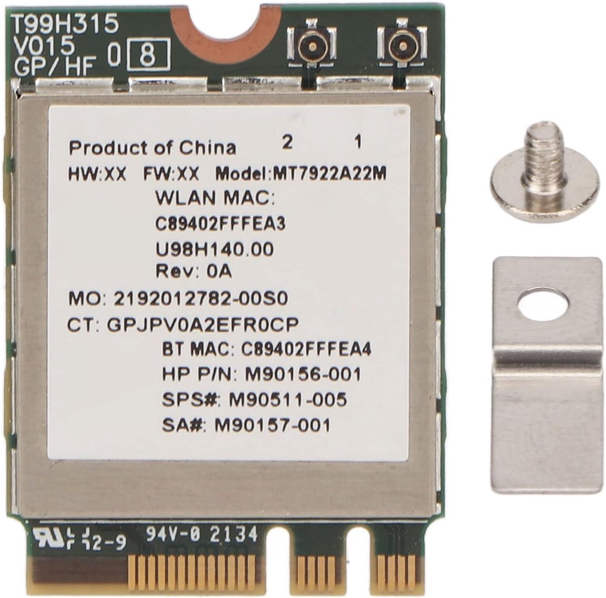 Wi-Fi 6E Netwerkkaart 2400Mbps - M.2 NGFF - Bluetooth 5.2 - Geniet van stabiele verbindingen - ShopVlot