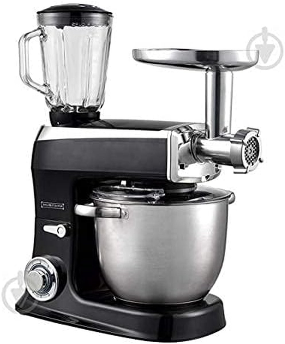 Keukenrobot - Mixer Tafelmodel - Bakken en Koken - Krachtige 1900W Motor - 6.5 L Kom - Zwart