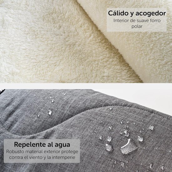 Universele Voetenzak - Baby Slaapzak - Warm Buiten - 2-in-1 Ontwerp - 90 cm Lengte - Grijs van Universele — afbeelding 2