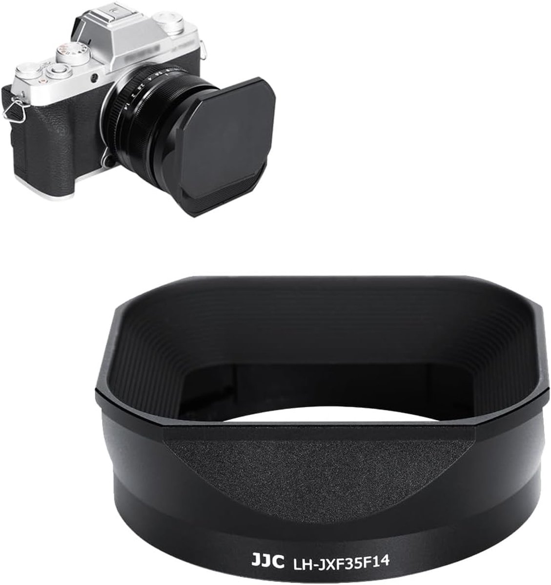 SnelShoppen - Vierkante Metalen Lenskap met Deksel voor FUJIFILM XF 35mm f/1.4 R Lens - Φ52mm Filter Compatibel, Hoogwaardige Aluminium Legering, Came